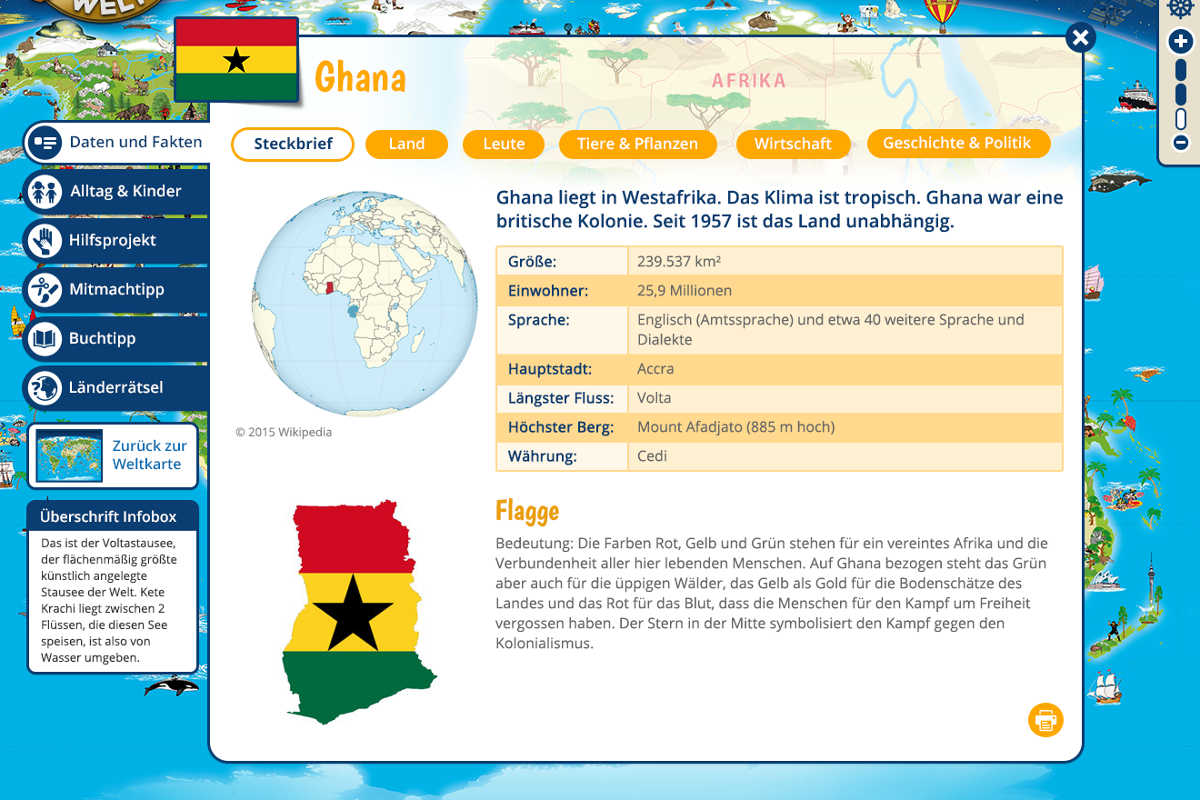 Kinderweltreise - Steckbrief Ghana